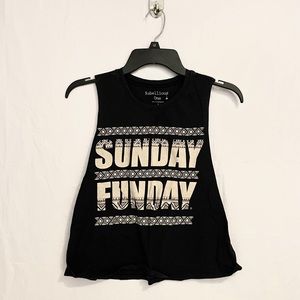 sunday funday muscle shirt